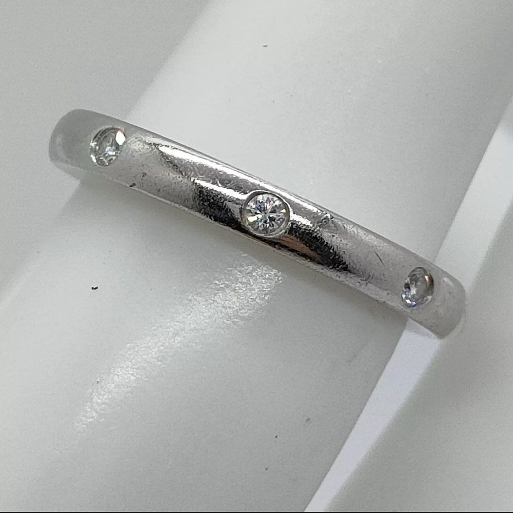 Van Cleef and Arpels Ring Infini Etoile Diamond Platinum Size 5 3/8 - Picture 4 of 8